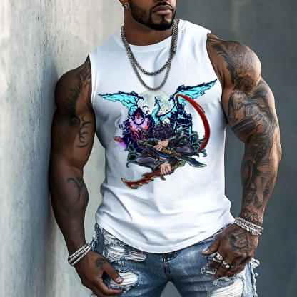 Men's Casual Gym Tank Top-AnimeClothe
