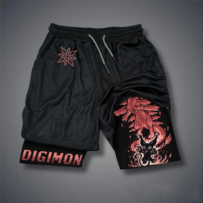 Unisex  “Digimon” Casual Anime Streetwear Shorts