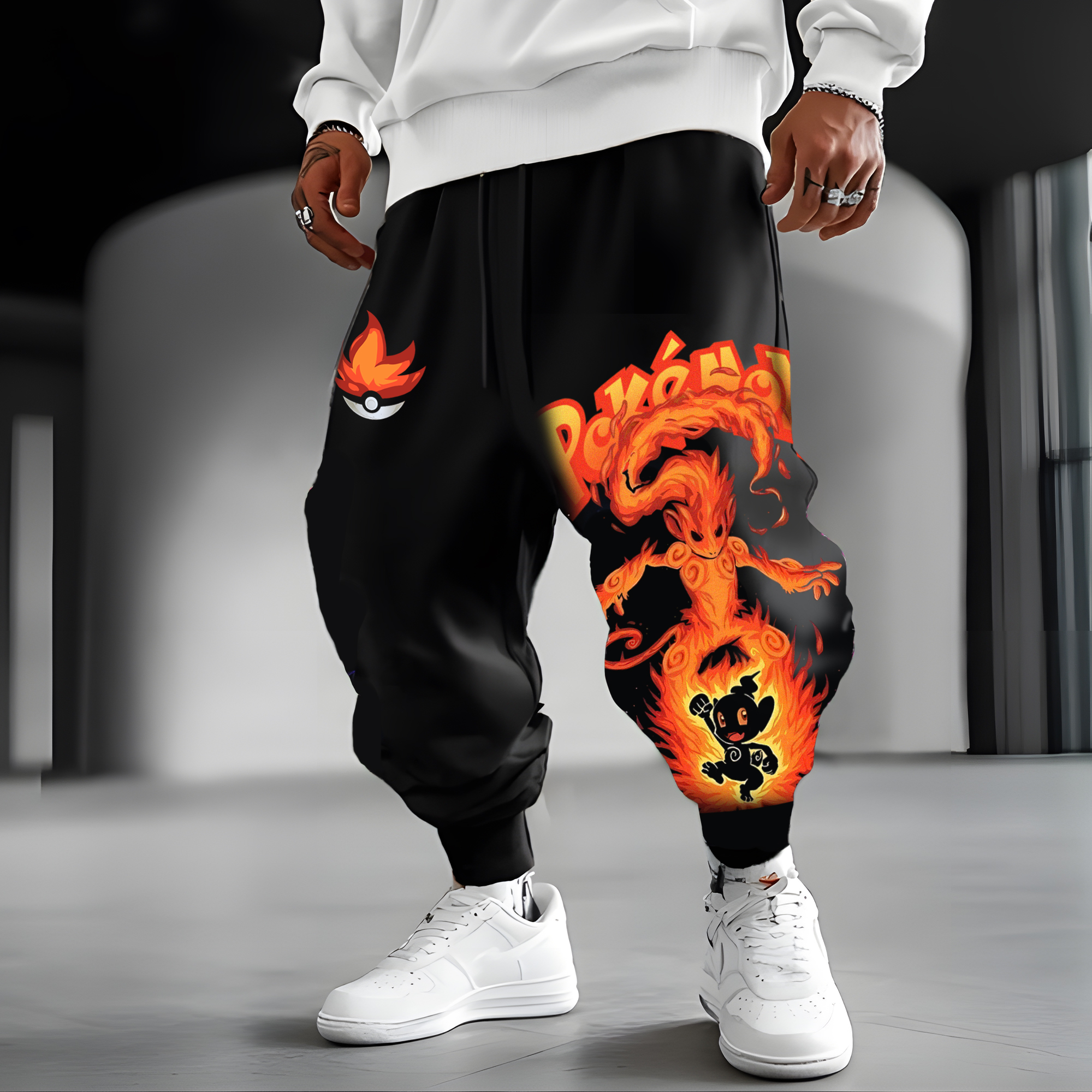 Unisex Casual Anime Streetwear Pants-AnimeClothe