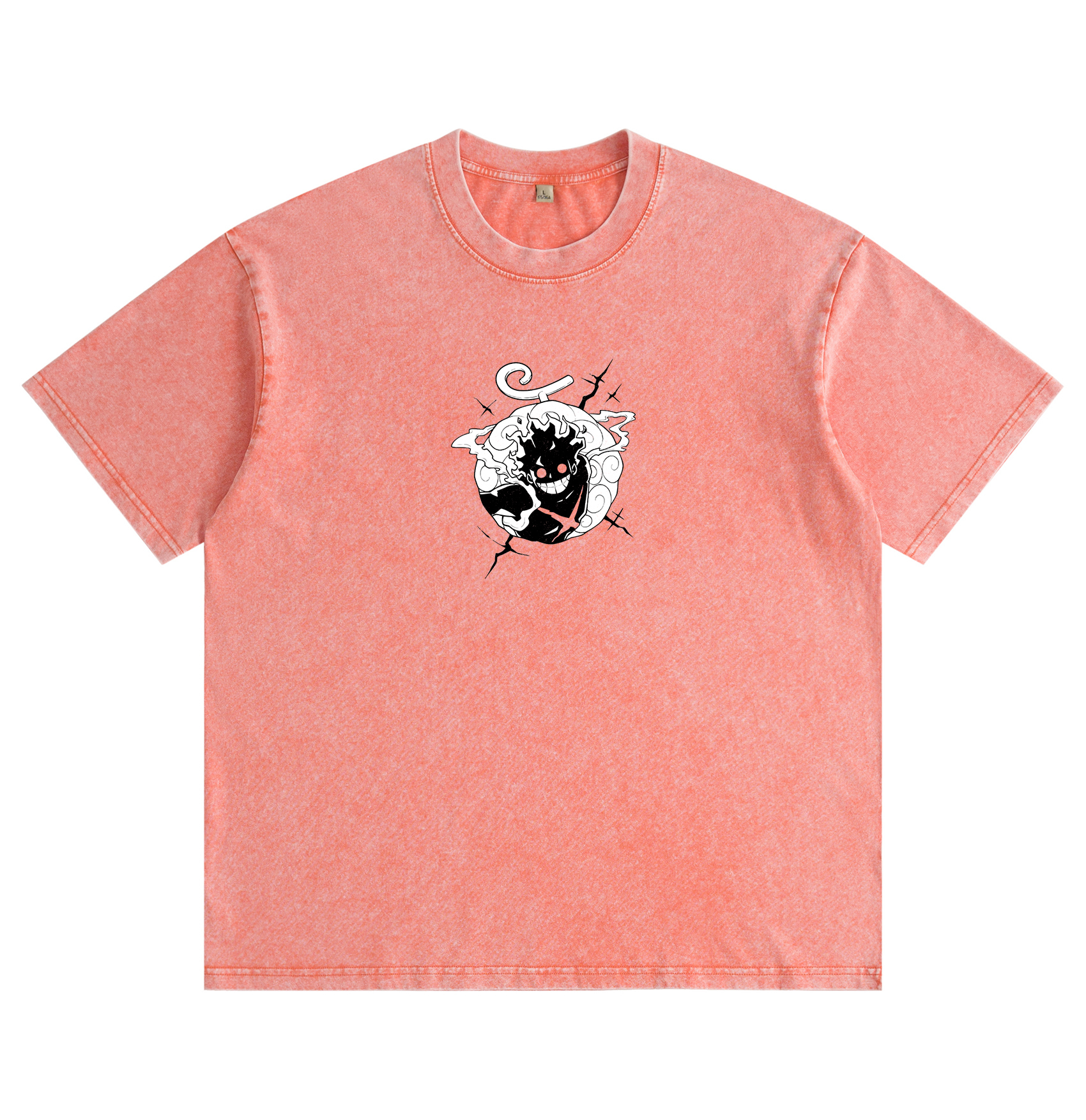 One Piece Luffy Gear 5 Distressed Washed T-Shirt