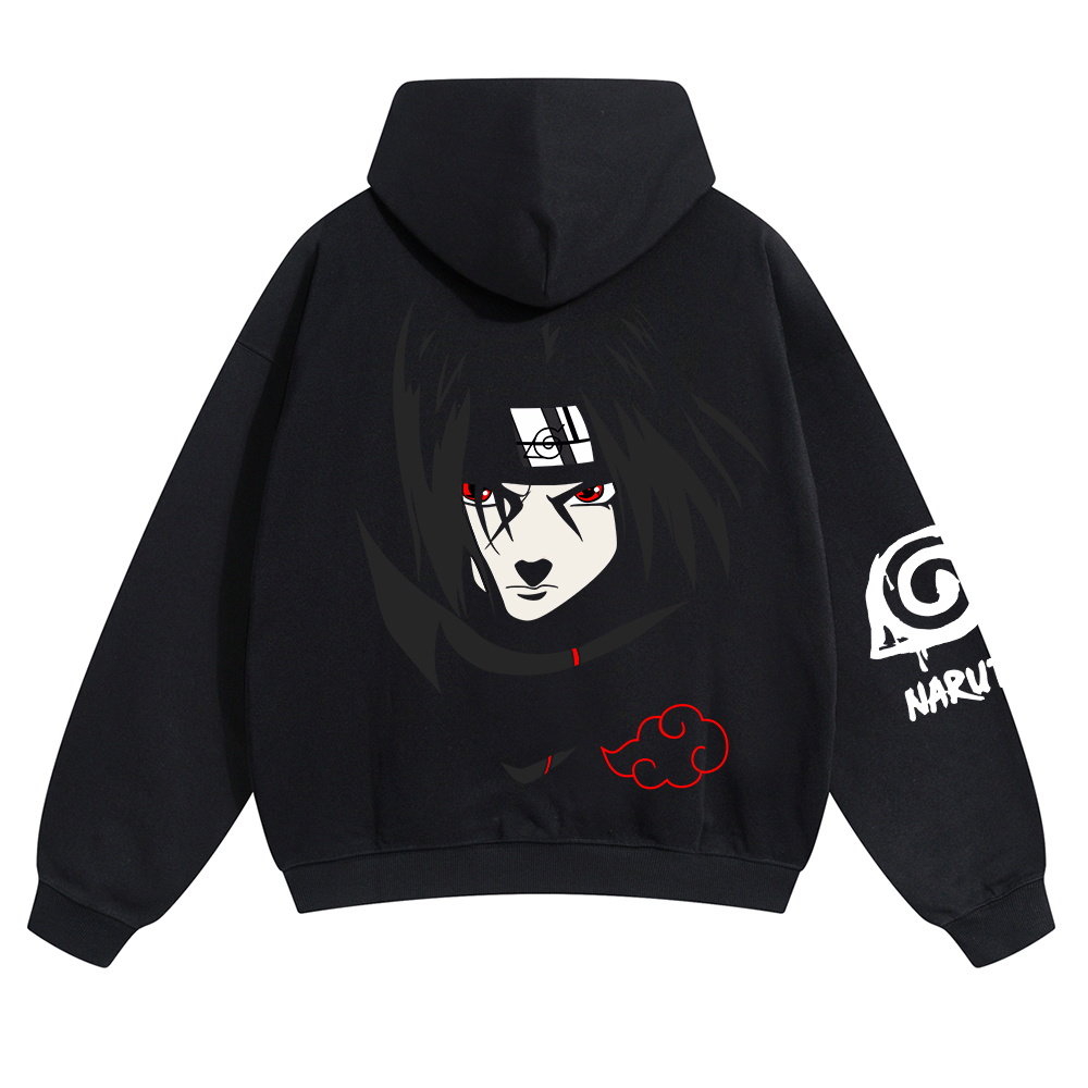 Oversized Unisex Anime Print Hoodie