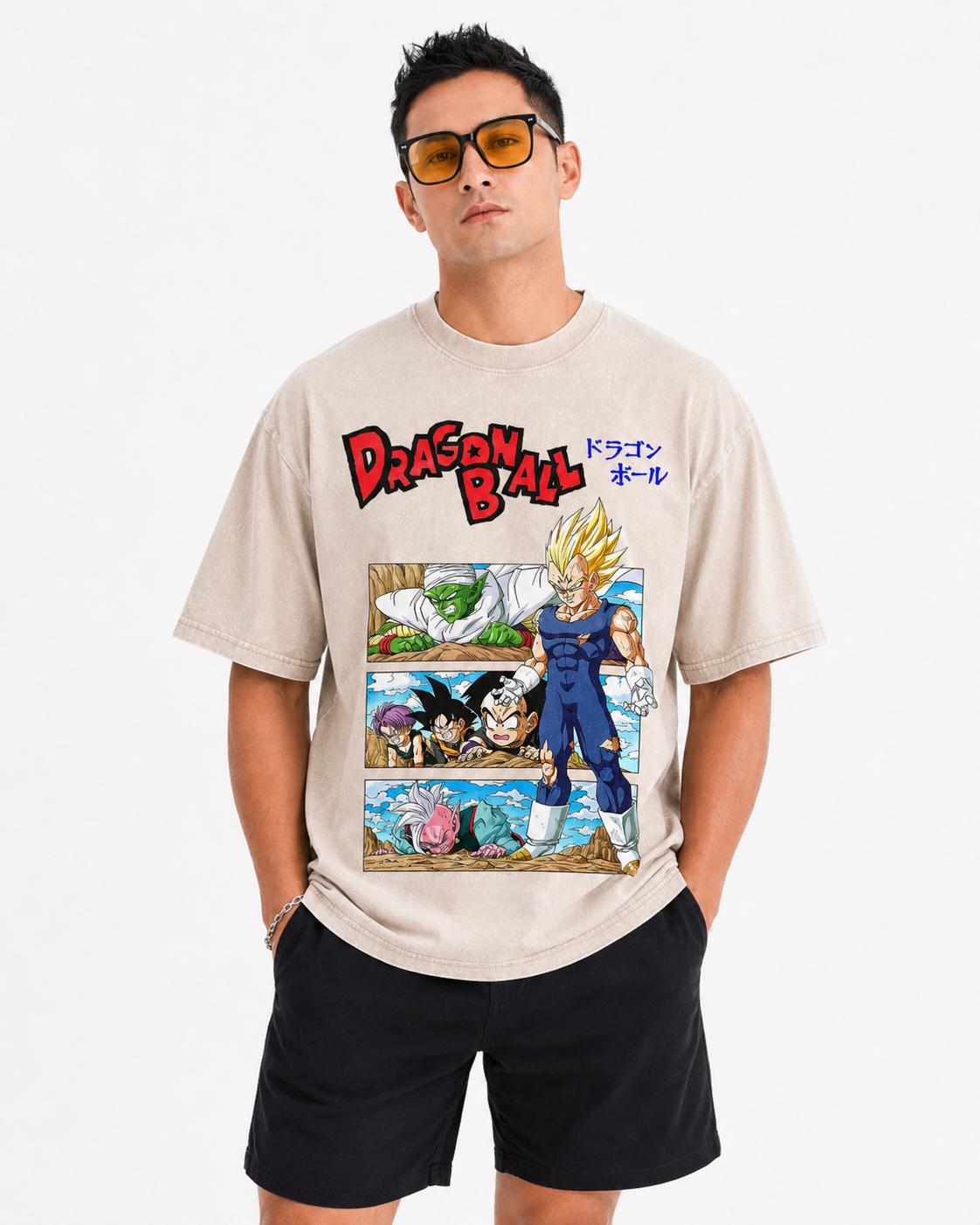 Dragon Ball Vegeta Washed T-Shirt