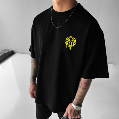 Unisex Casual Anime Print T-shirt