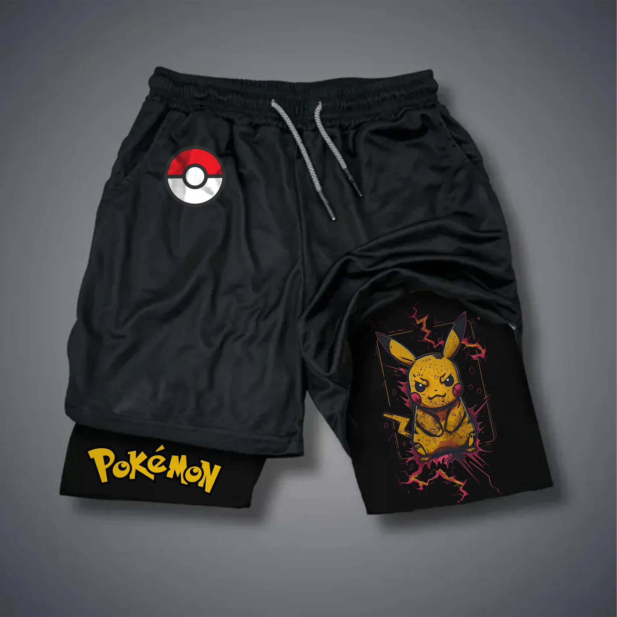 Unisex Casual Anime Streetwear Shorts-AnimeClothe