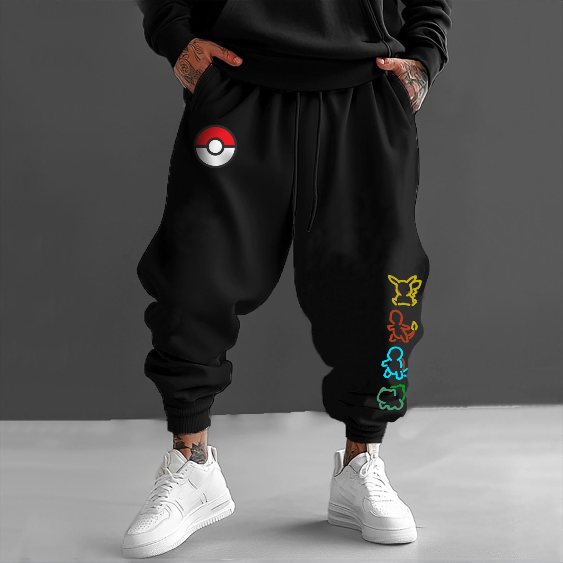 Unisex Casual Anime Streetwear Pants-AnimeClothe