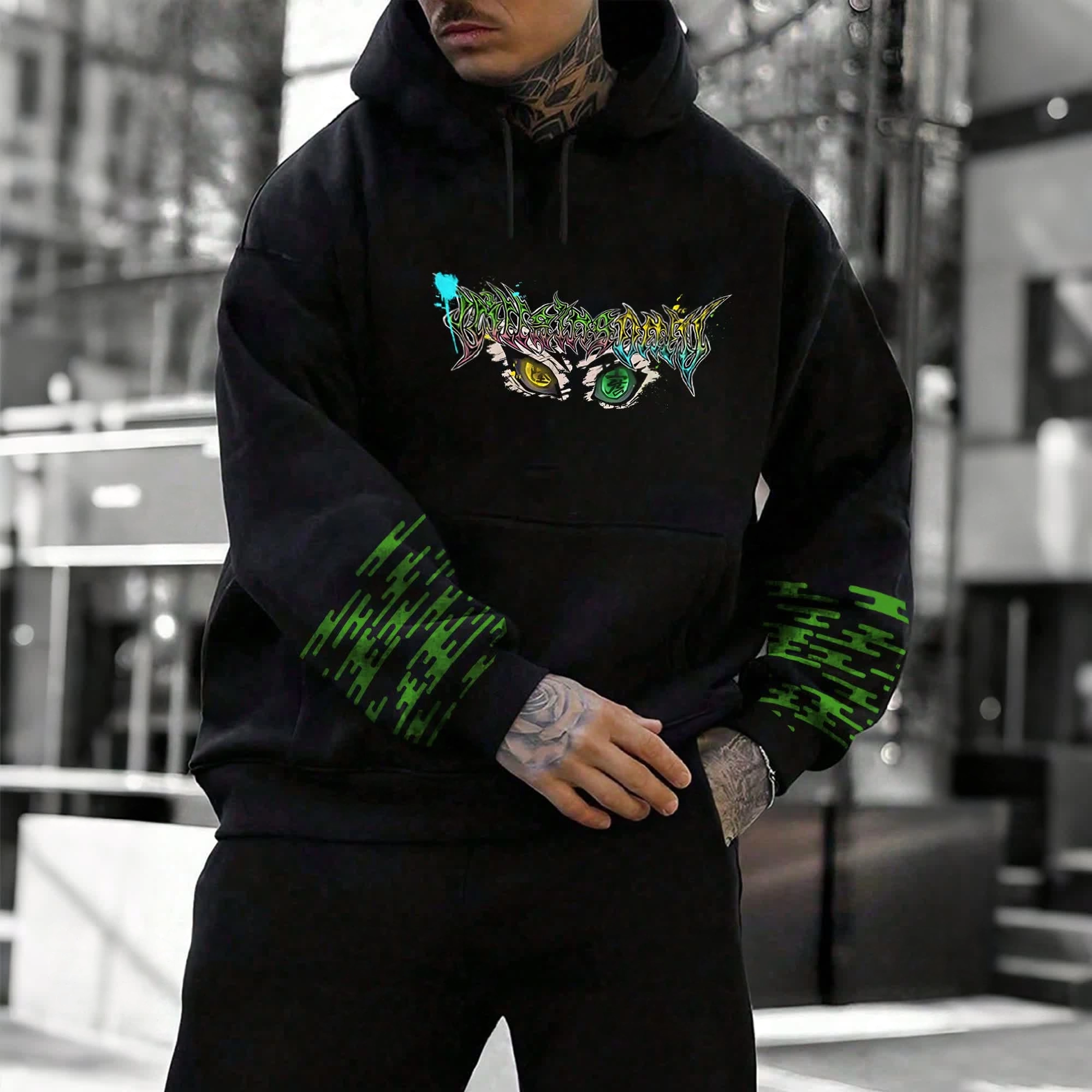 Unisex Anime Graphic Streetwear Vintage Hoodie