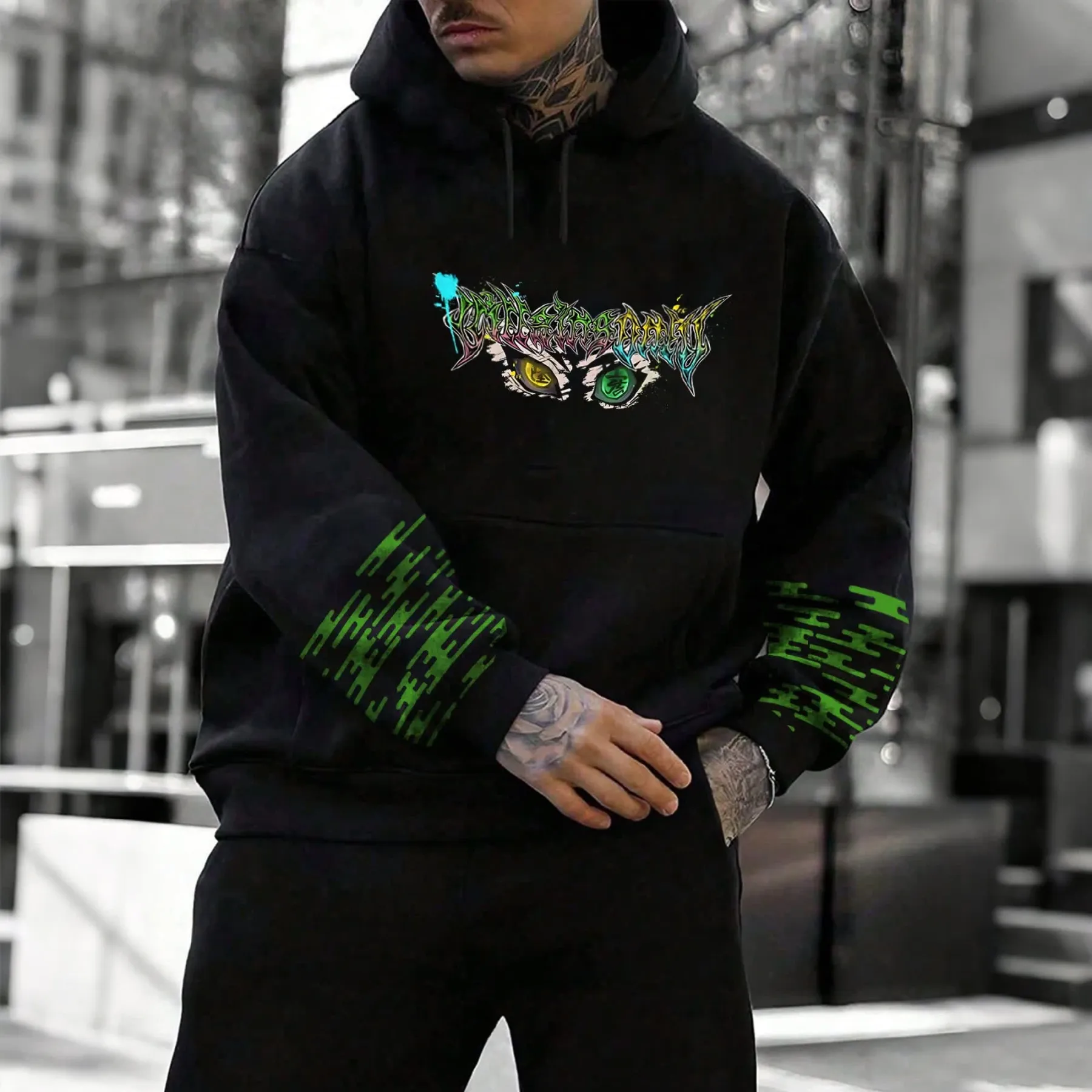 Unisex Anime Graphic Streetwear Vintage Hoodie