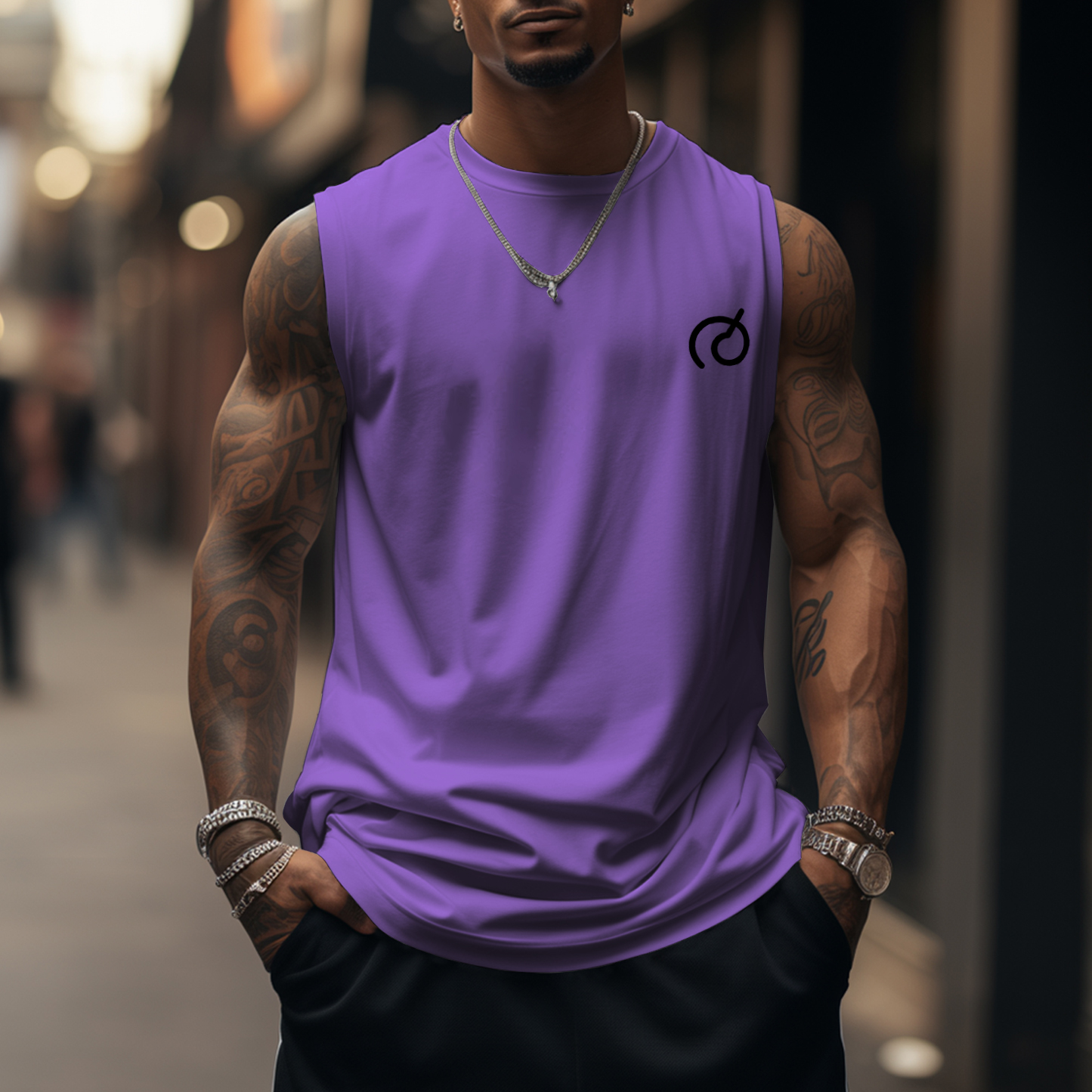 Unisex Anime Sleeveless Tank Top