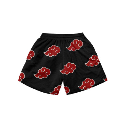 Men's Akatsuki Print Panel Shorts-AnimeClothe