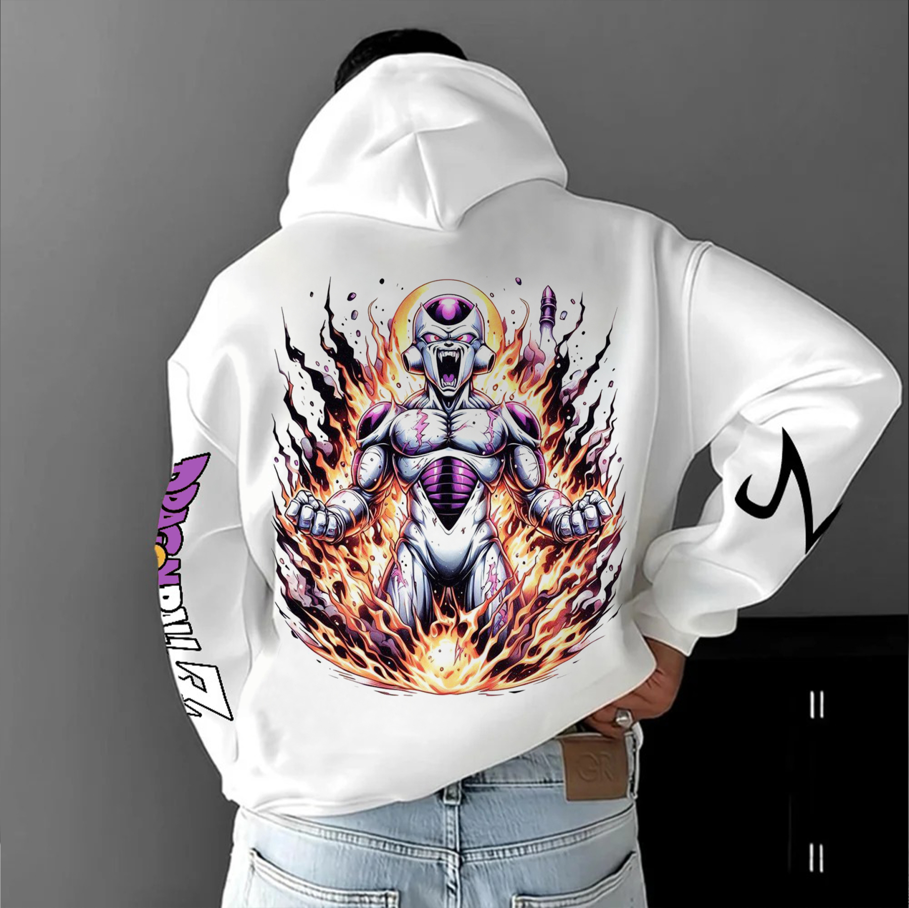 Unisex Anime Printed Casual Hoodie