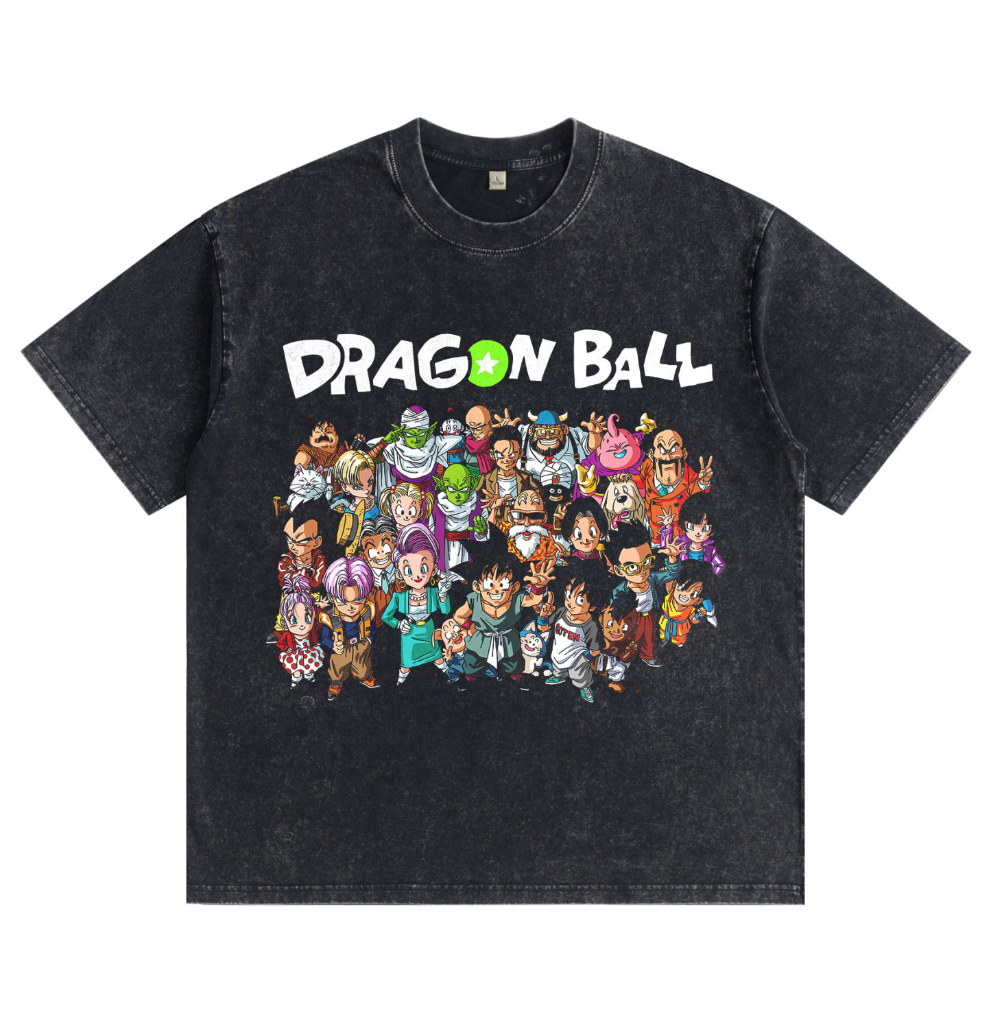 "Dragon Ball" Chibi Group Shot — Washed & Distressed T-Shirt