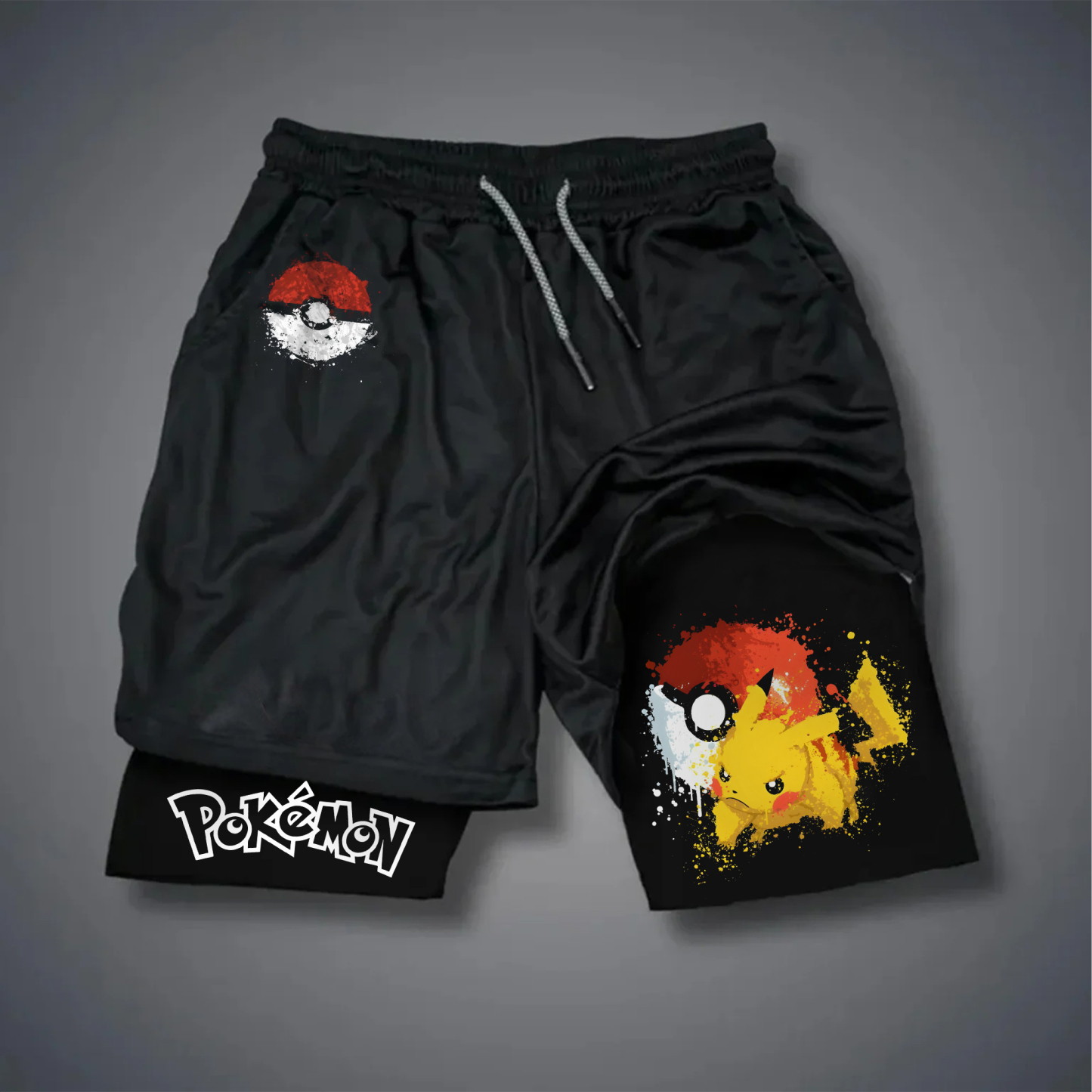 Unisex Casual Anime Streetwear Shorts-AnimeClothe