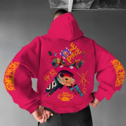 Unisex  Anime Print  Casual Oversized Hoodie