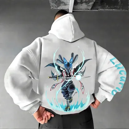 Pokémon Unisex Anime Lucario Hoodie