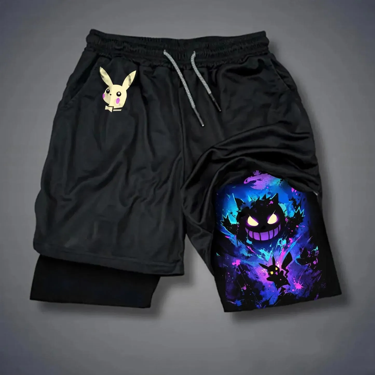 Pokémon Unisex Anime Gengar Shorts