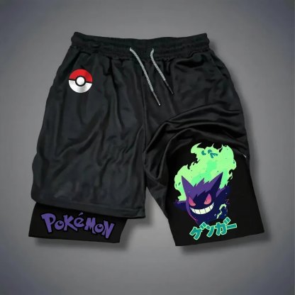 Pokémon Unisex Anime Gengar Shorts