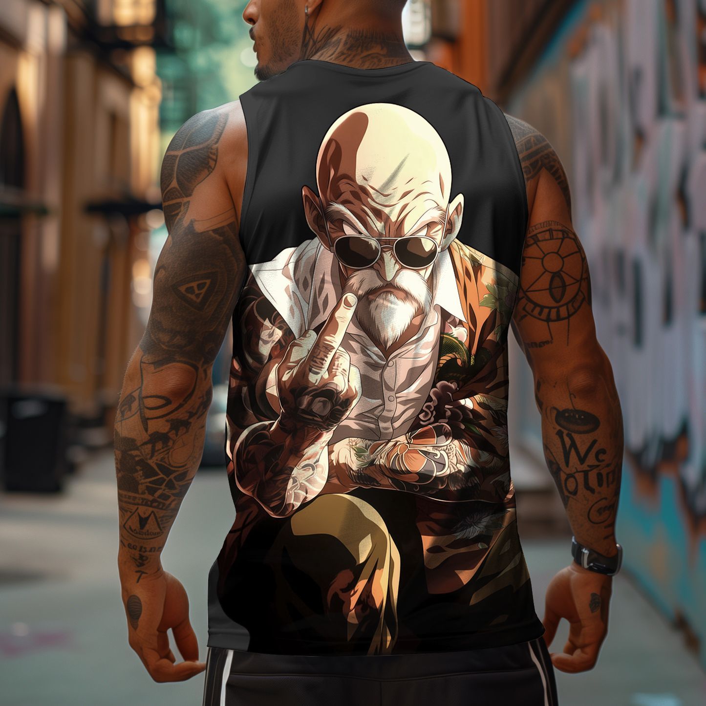 Unisex Anime Sleeveless Tank Top