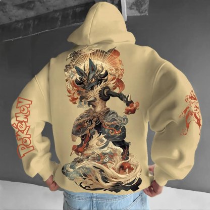 Pokémon Unisex Anime Lucario Hoodie