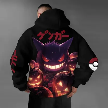 Pokémon Unisex Anime Halloween Gengar Hoodie