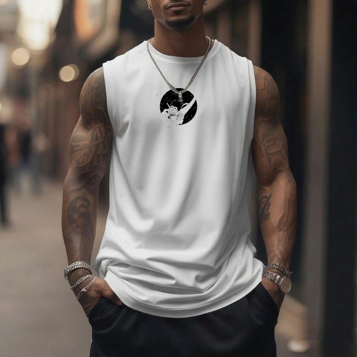 Unisex Anime Sleeveless Tank Top