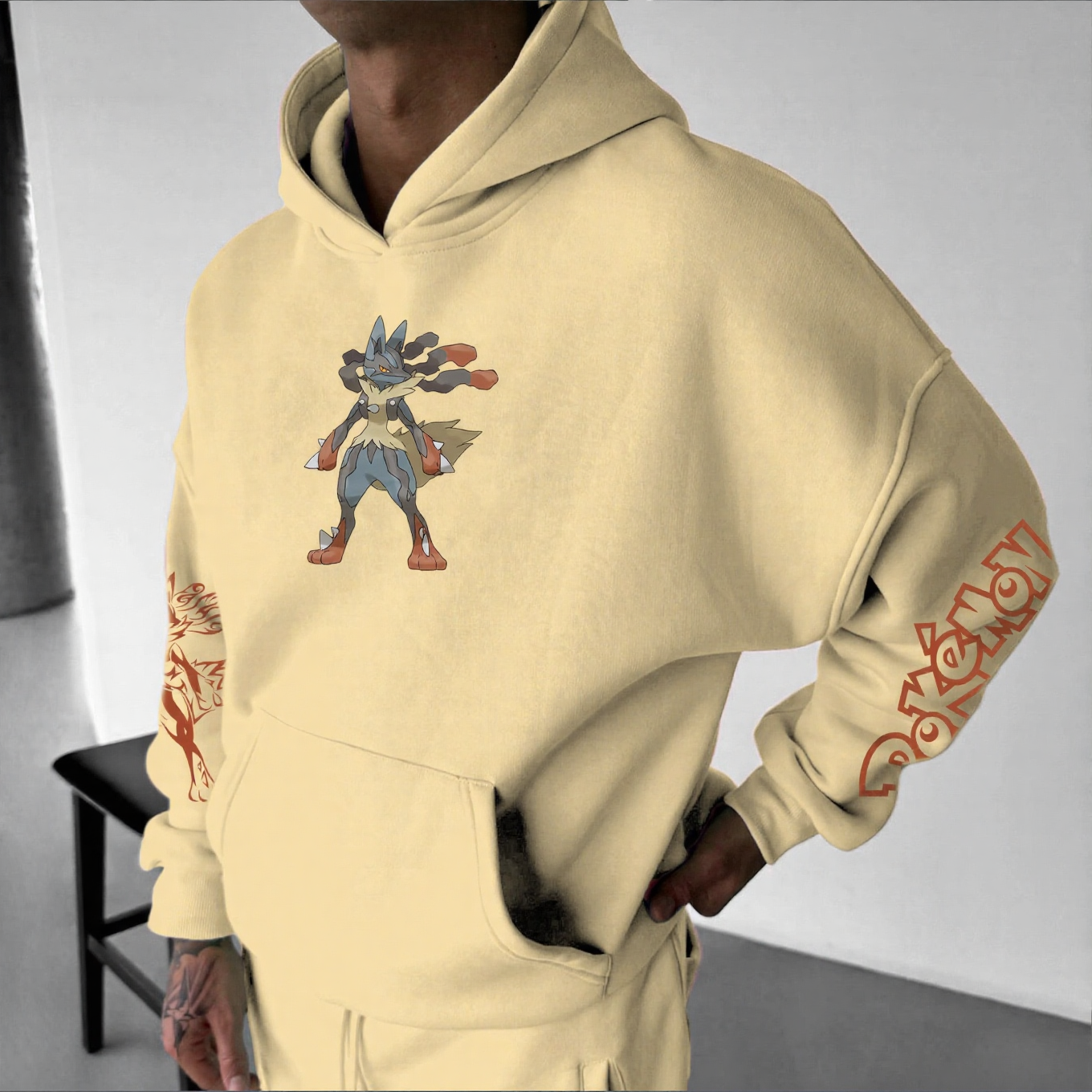 Pokémon Unisex Anime Lucario Hoodie
