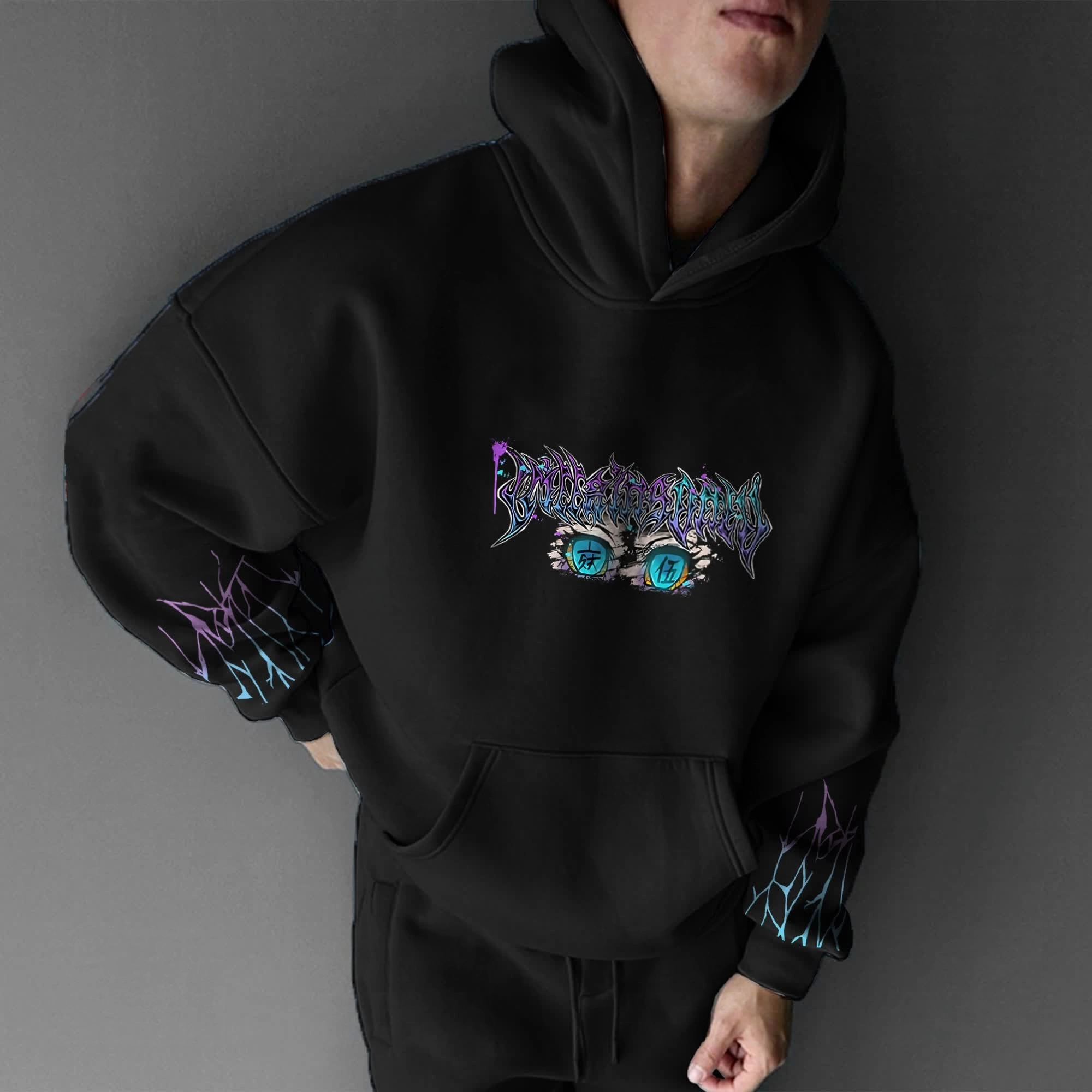 Unisex Anime Graphic Streetwear Vintage Hoodie