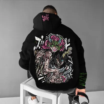 Unisex Anime Graphic Streetwear Vintage Hoodie