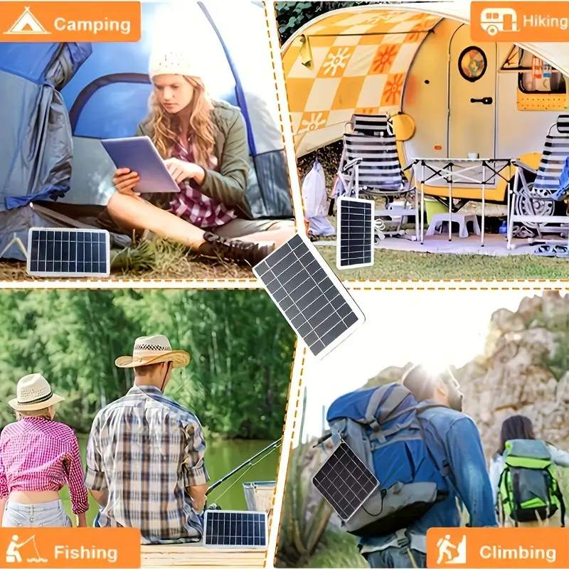 🔋 Przenośny panel ładowania słonecznego |. Niezbędna zewnętrzna stacja energetyczna 🌞