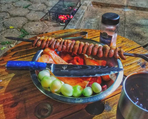 Nóż szefa kuchni 8" Stal Damasceńska Fuego