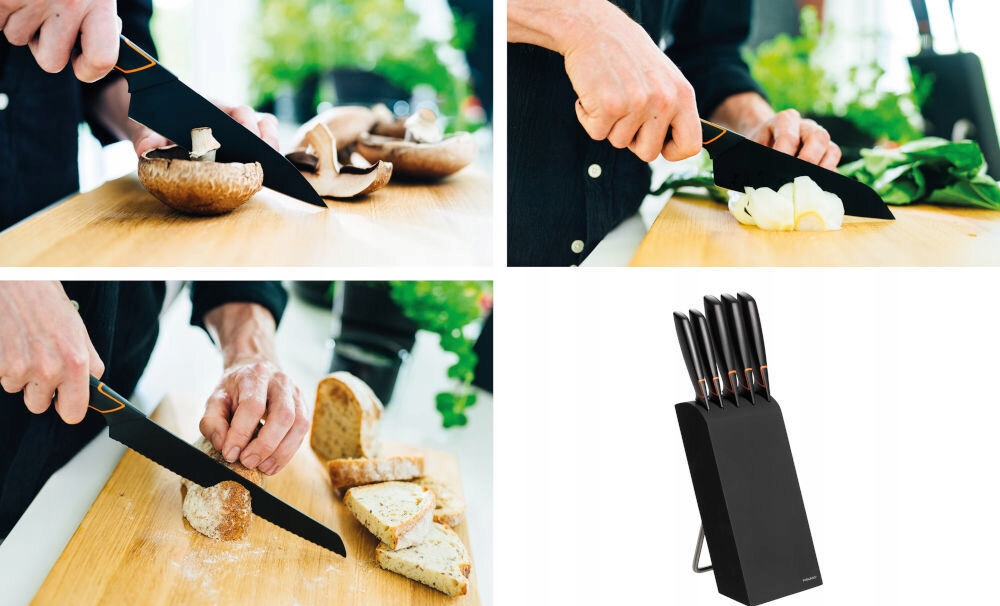 Zestaw noży FISKARS Edge 1003099 (6 element&oacute;w) Waga produktu z opakowaniem jednostkowym 1.96 kg