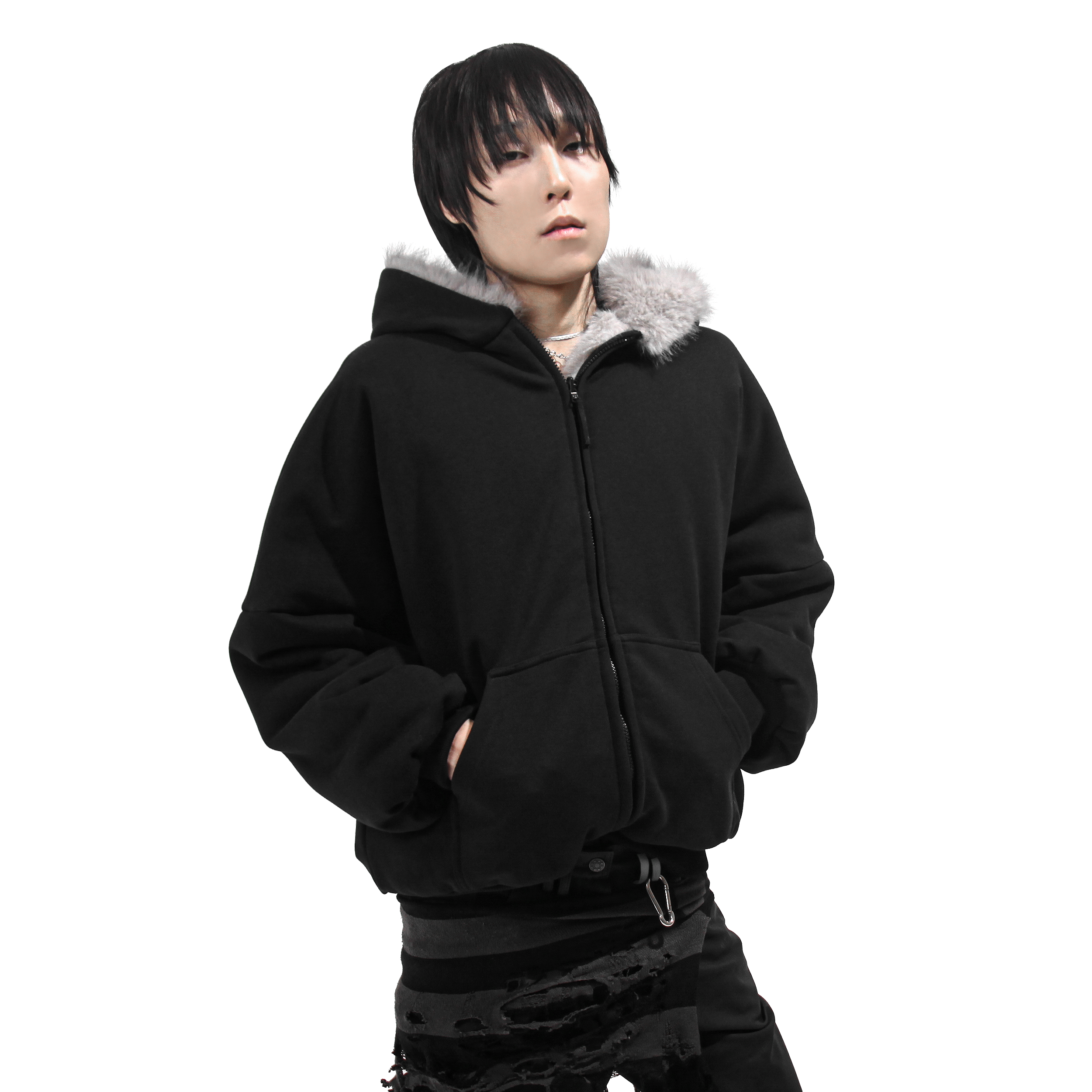 Reversible Fur Bomber