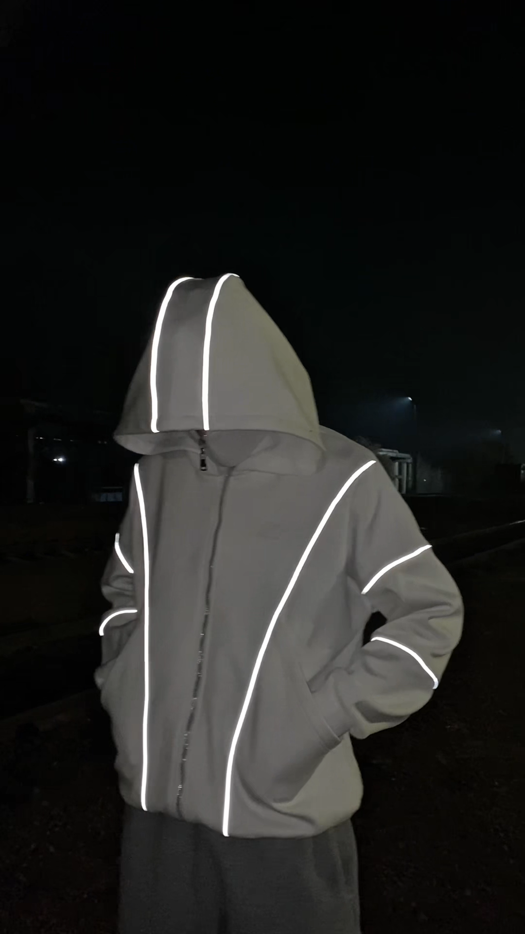 Reflective Zip Hoodie