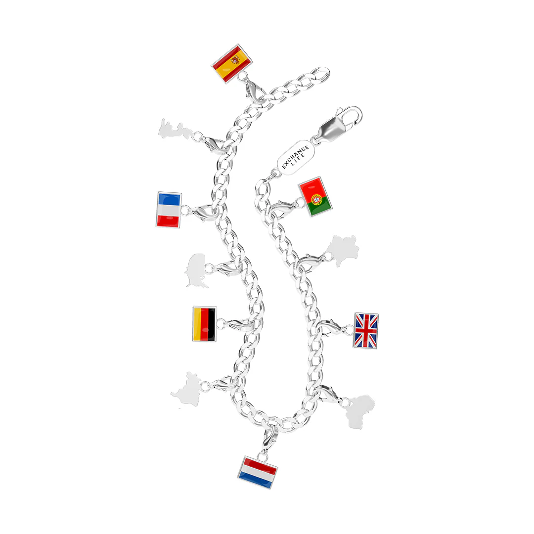 Flag & Map Charms Set