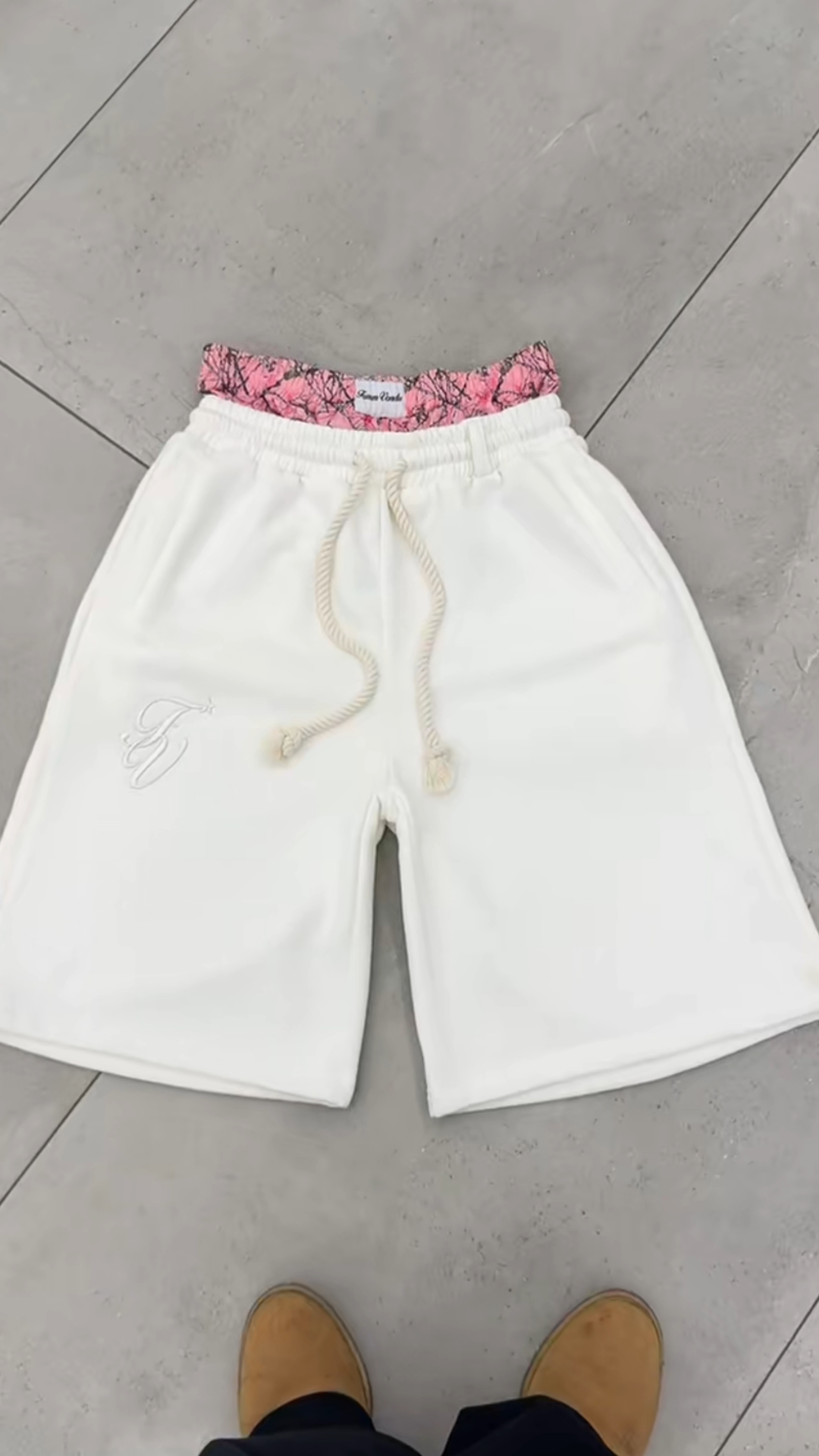 Double drawstring shorts