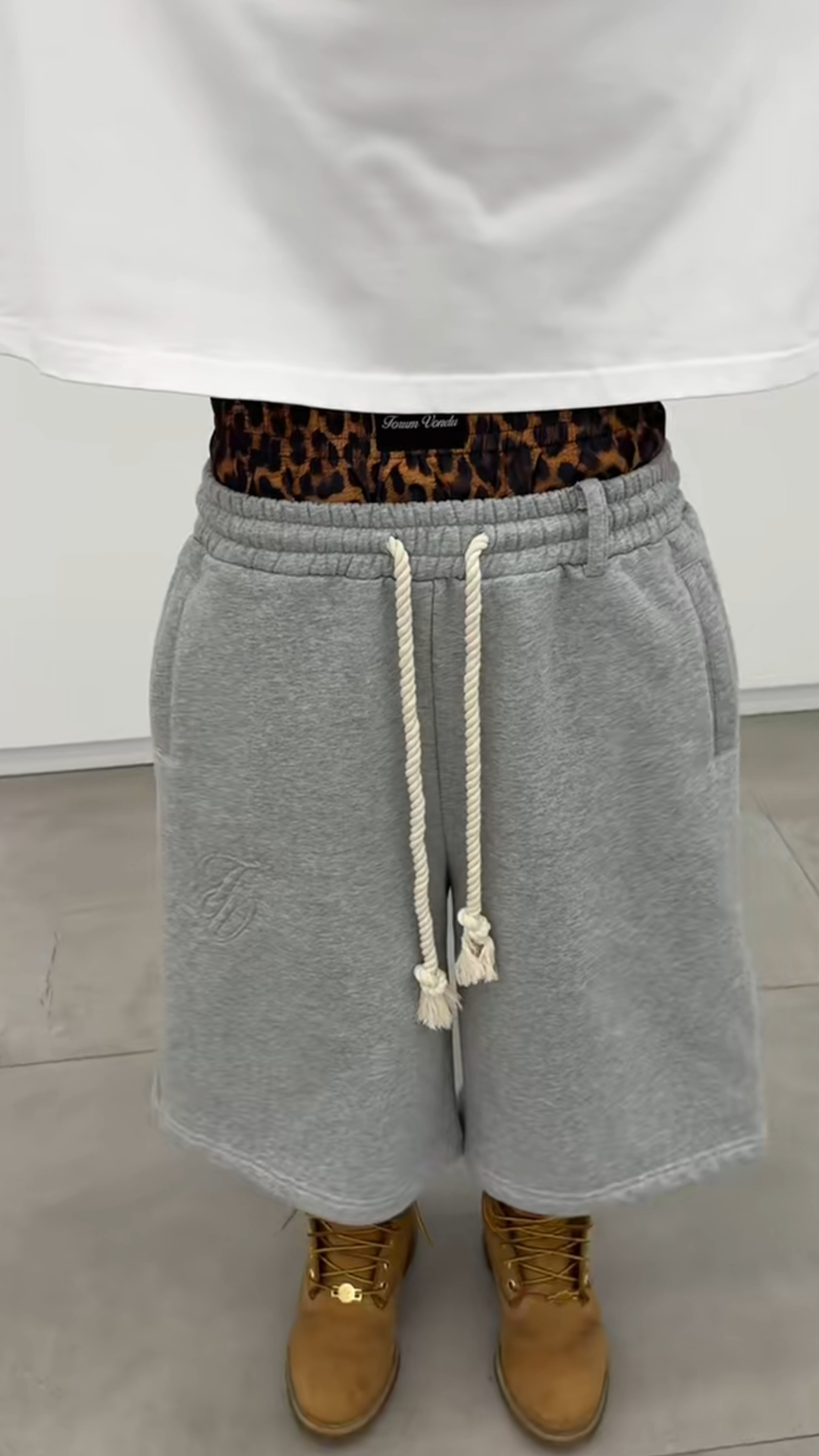 Double drawstring shorts