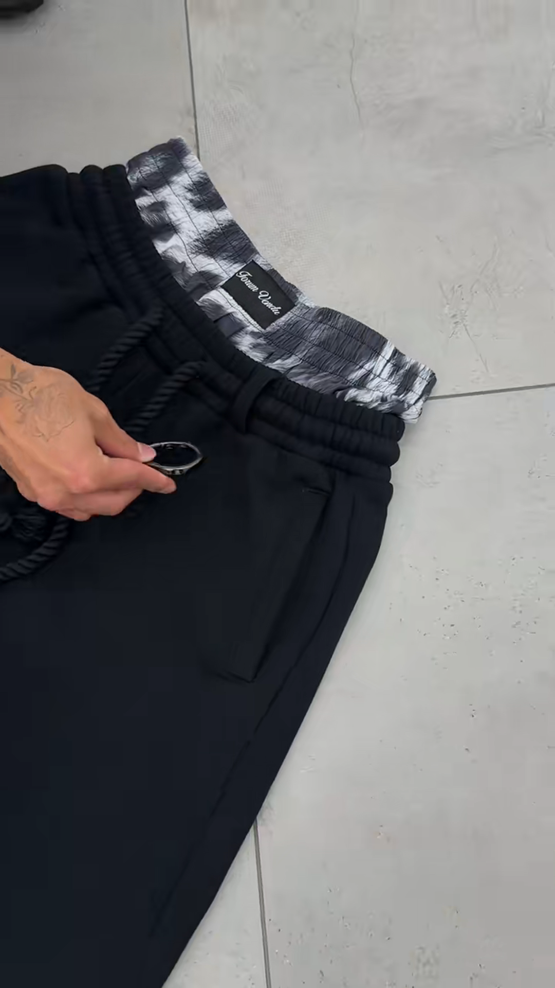 Double drawstring shorts