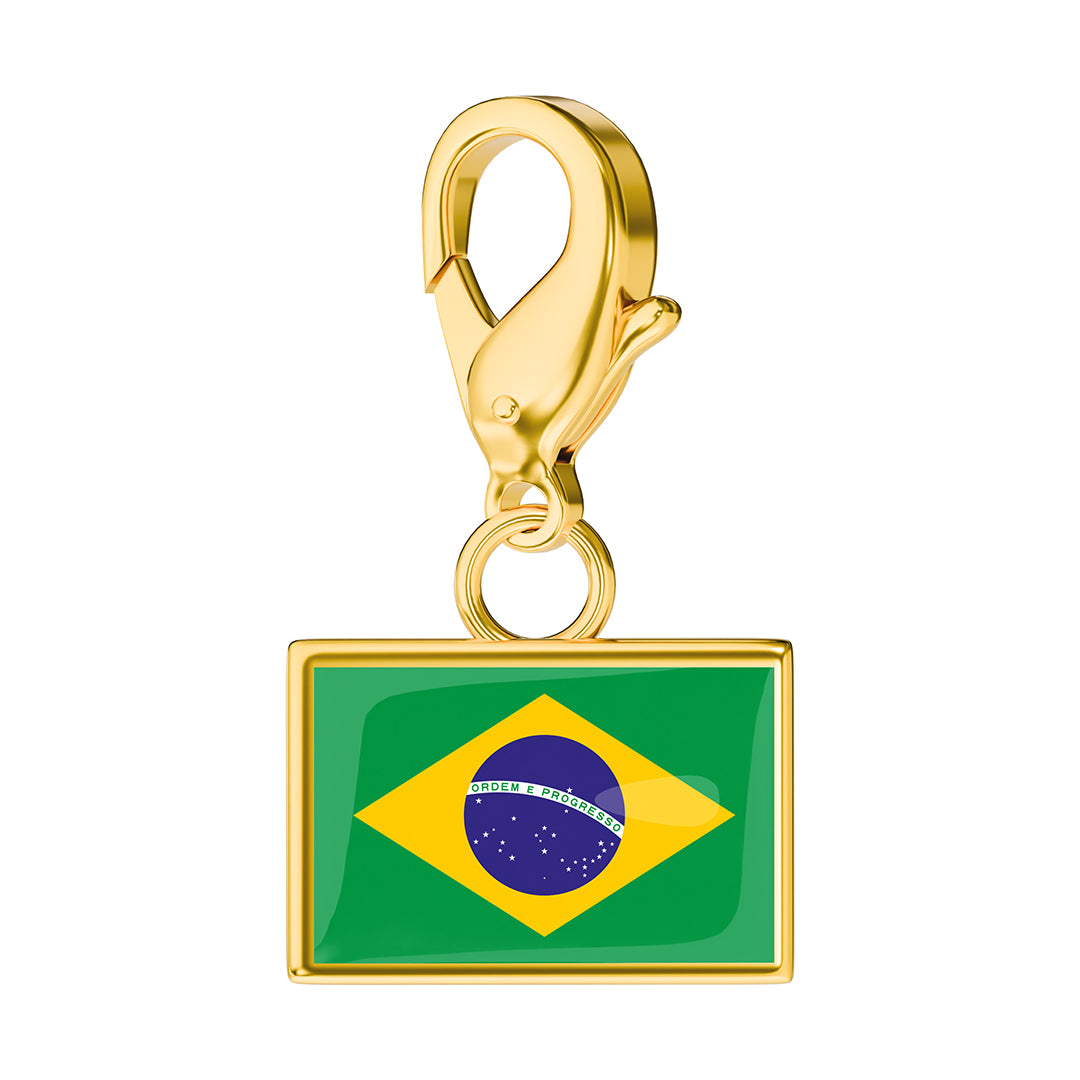 Flag & Map Charms Set