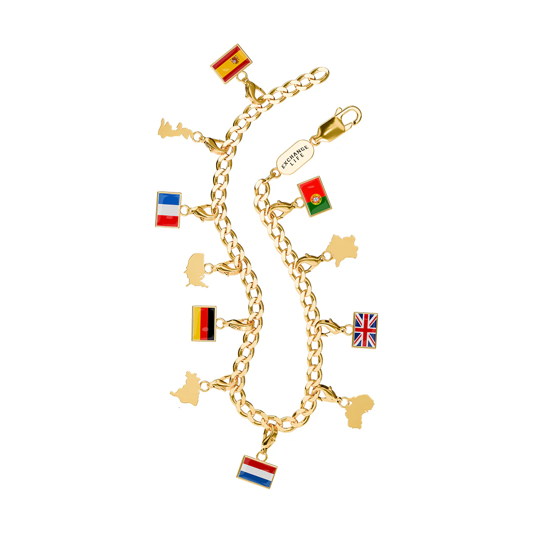 Flag & Map Charms Set