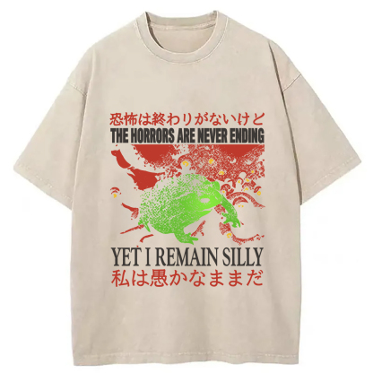 The Horrors are Never Ending Washed T-Shirt