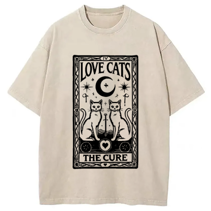 The Cure - Love Cats Washed T-Shirt