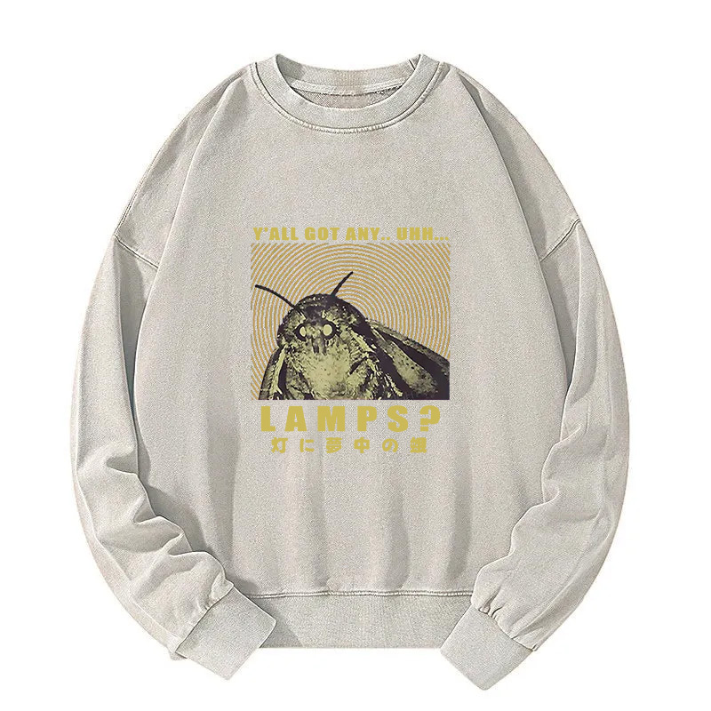 Moth Obsessed With The Light Washed Sweatshirt