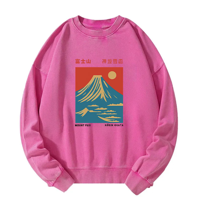 Mount Fuji Vintage Washed Sweatshirt