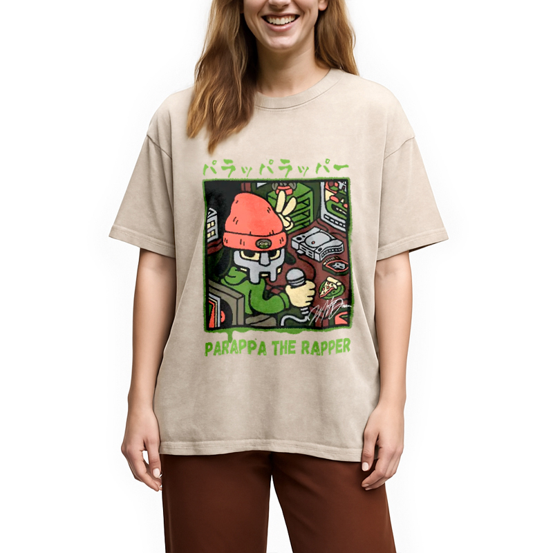 PaRappa the Rapper MF DOOM Washed T-Shirt