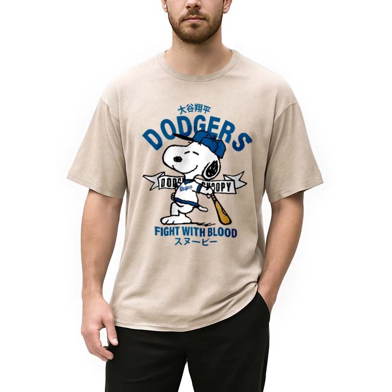 Dodgers Fight With Blood Washed T-Shirt