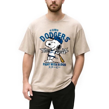Dodgers Fight With Blood Washed T-Shirt