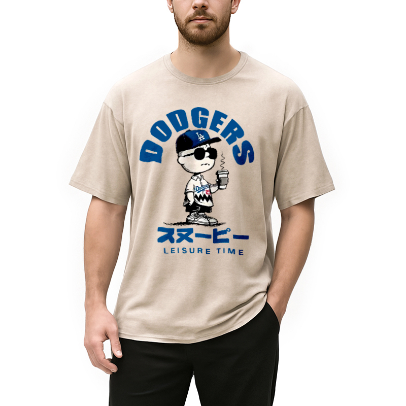 Dodger Snoopy Vintage Japanese Washed T-Shirt