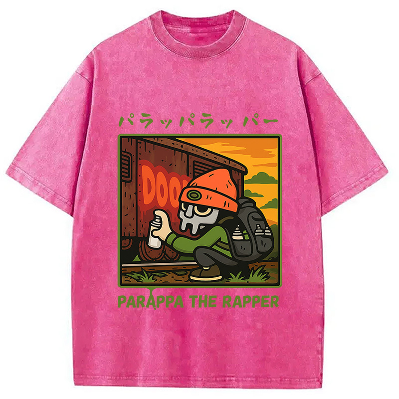 PaRappa the Rapper MF DOOM Washed T-Shirt
