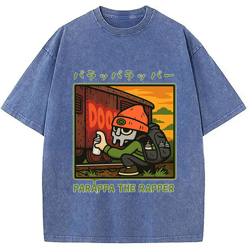 PaRappa the Rapper MF DOOM Washed T-Shirt