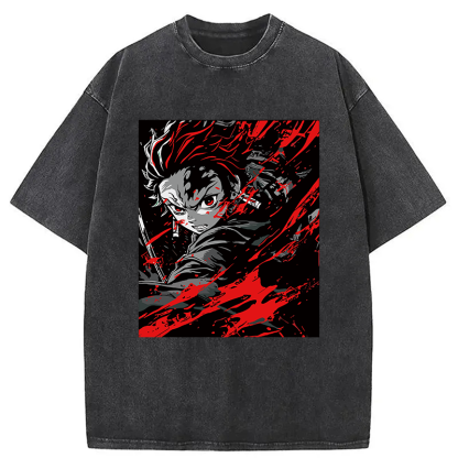 Demon Slayer Daring Duels Washed T-Shirt
