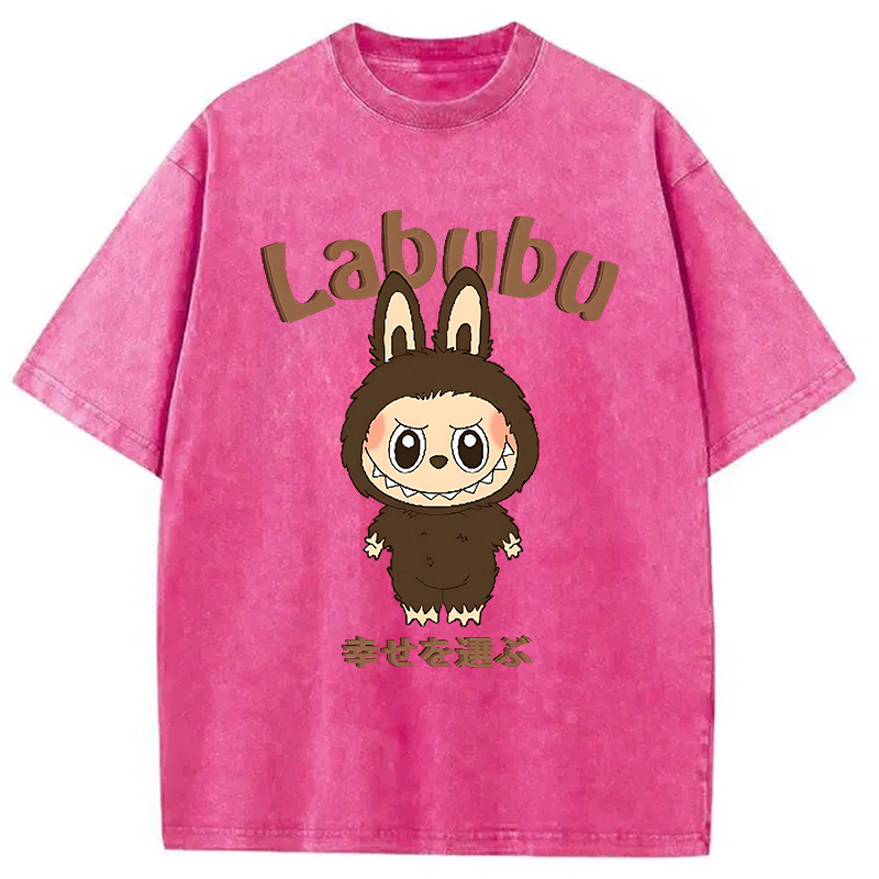 Labubu Cute Vintage Japanese Washed T-Shirt
